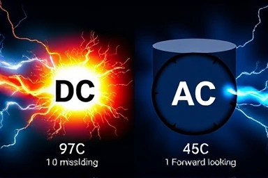 Contrast between Edison's DC propaganda and Tesla's AC efficiency.